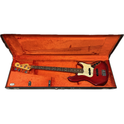 (BRUGT) Fender USA Jazz Bas 1997 Deluxe, Candy Apple Red